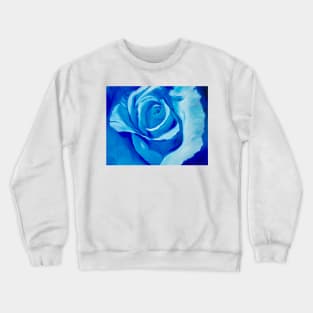 Turquoise Rose Crewneck Sweatshirt